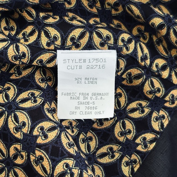 Dorothy Schoelen Platinum Vintage Medium Black Multi Long Sleeve Sheer Jacket - Picture 16 of 16